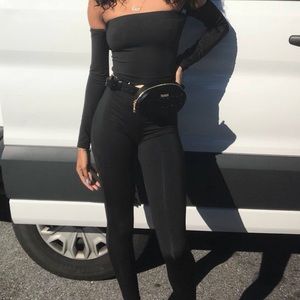 Off the shoulder jumpsuit